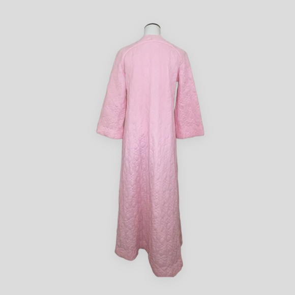 Vintage Vassarette 1950’s - 1960’s Quilted Housecoat Embroidered Size Medium - Picture 7 of 7